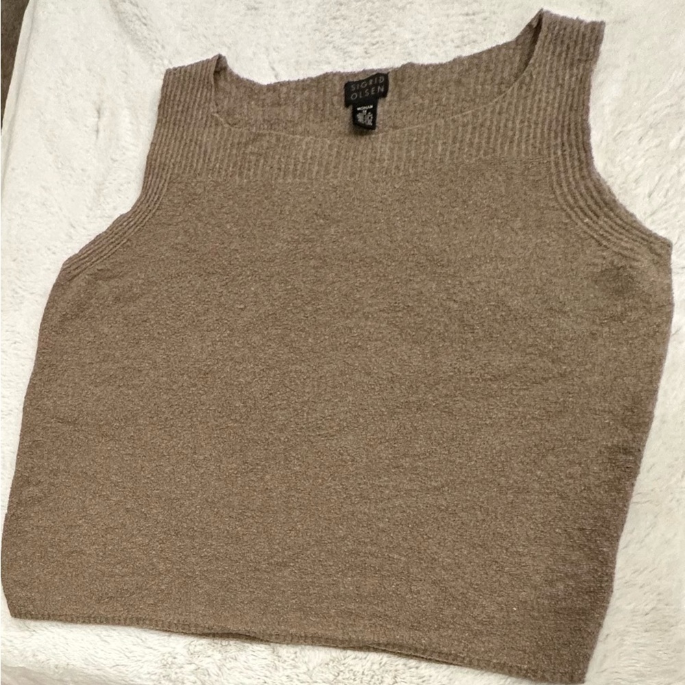 Sigrid Olsen knit tank wool blend size 1xl